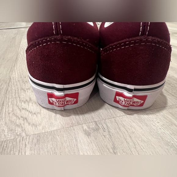 Vans maroon Old Skool shoe size 7 - Picture 3 of 5